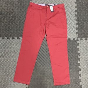 Mens Tommy Hilfiger Red Pant Chinos